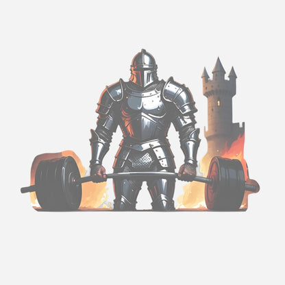 Deadlifting Knights Sticker